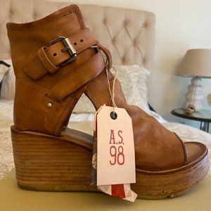 A.S. 98 Women Leather Sandals Noa Keil brown Calvados